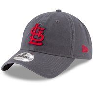 Men's New Era Graphite St. Louis Cardinals Primary Logo Core Classic 9TWENTY Adjustable Hat