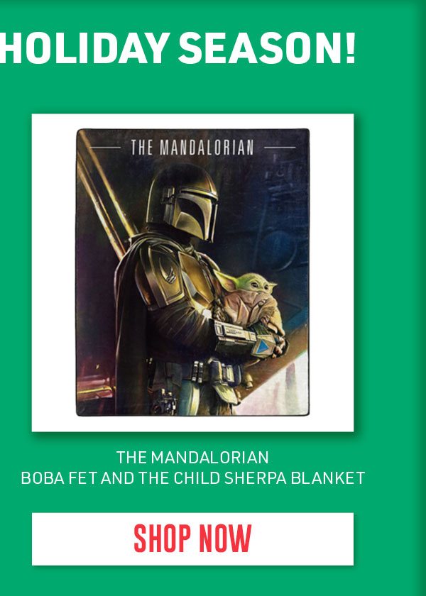 Boba Fet and The Child Sherpa Blanket