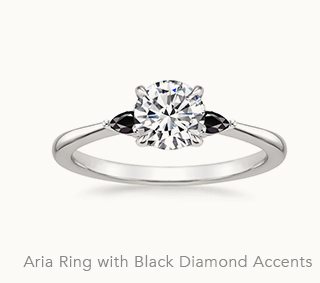 Aria Ring with Black Diamond Accents