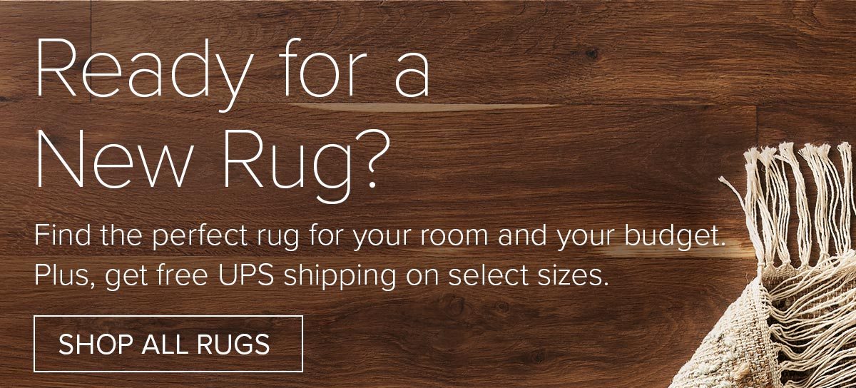 Ready for a new rug? Find the perfect rug for your rooom and your budget.
