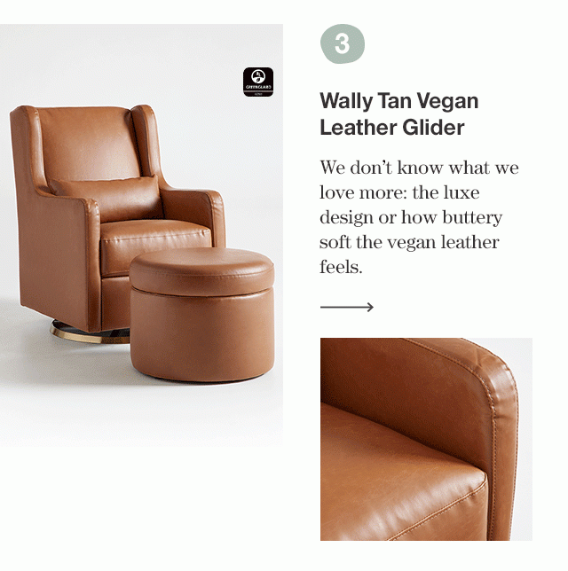 Wally Glider Tan Vegan Leather