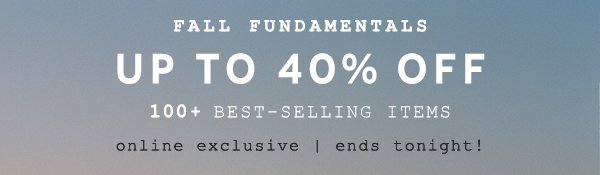 Shop up to 40% off select styles.