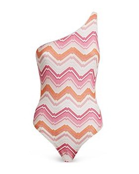 Missoni One Shoulder One Piece Swimsuit 