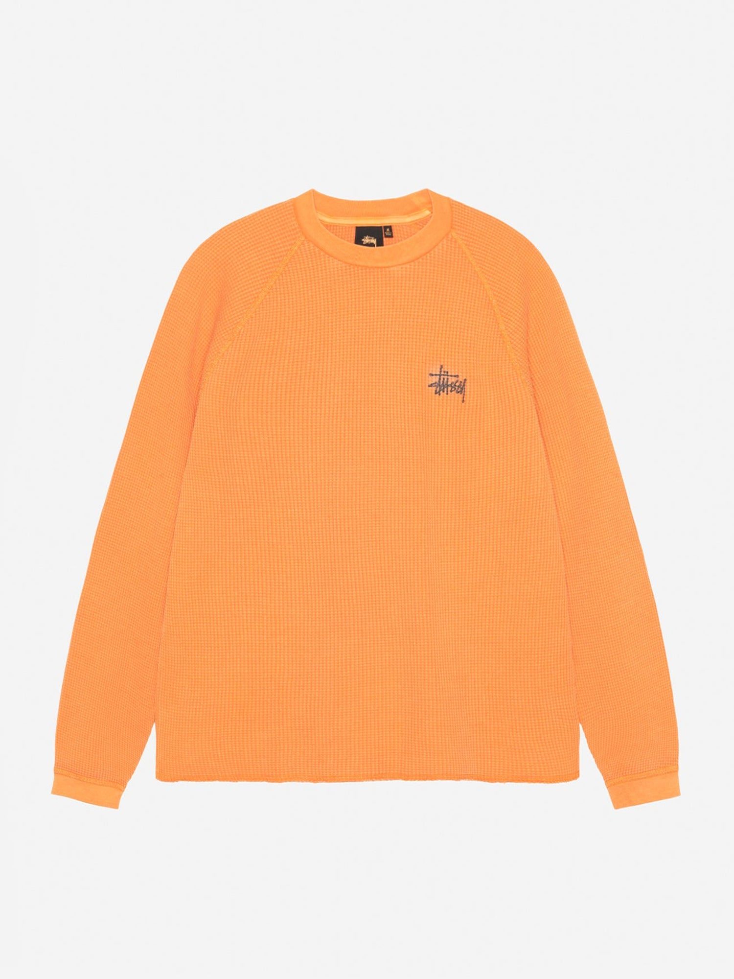 Image of Stussy Raglan Thermal Basic Stock - Orange