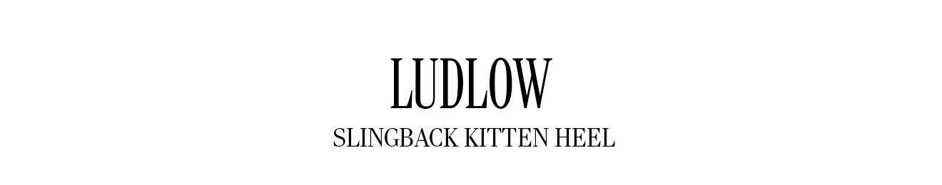 LUDLOW SLINGBACK KITTEN HEEL