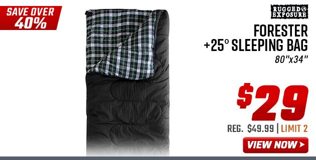 ''Rugged Exposure Forester +25° Sleeping Bag''