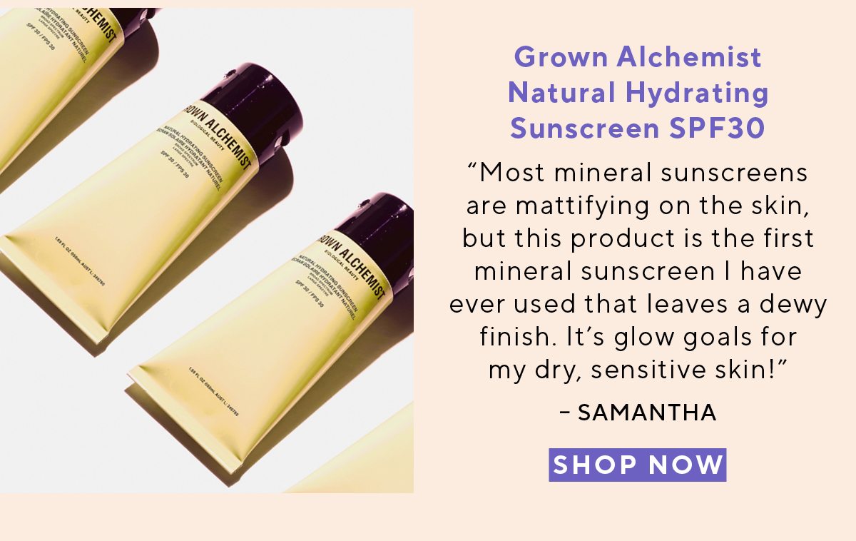 Grown Alchemist Natural Hydrating Sunscreen SPF30
