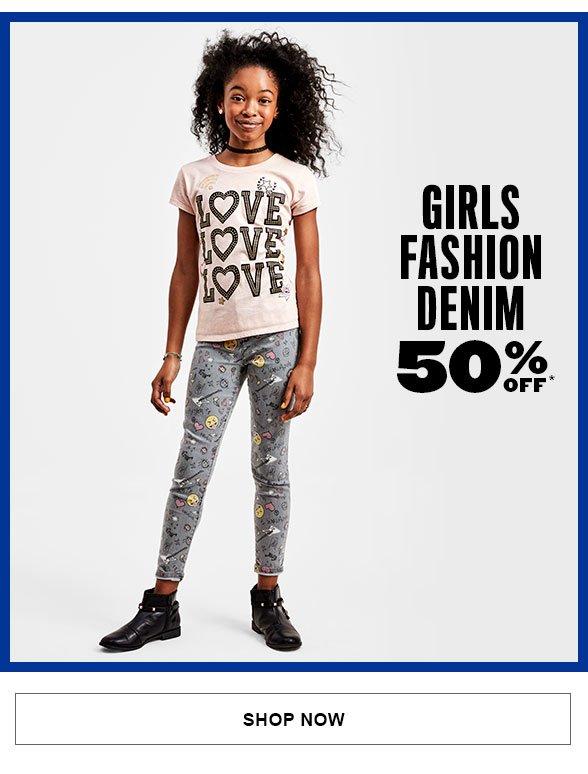 Girls Fashion Denim 50% Off