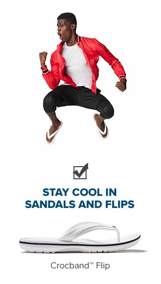 Stay cool in sandals and flips