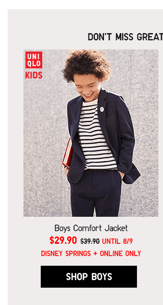 BOYS COMFORT JACKET - SHOP BOYS