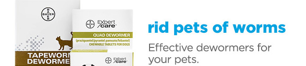 Rid pets of worms. Effective dewormers for your pets. 