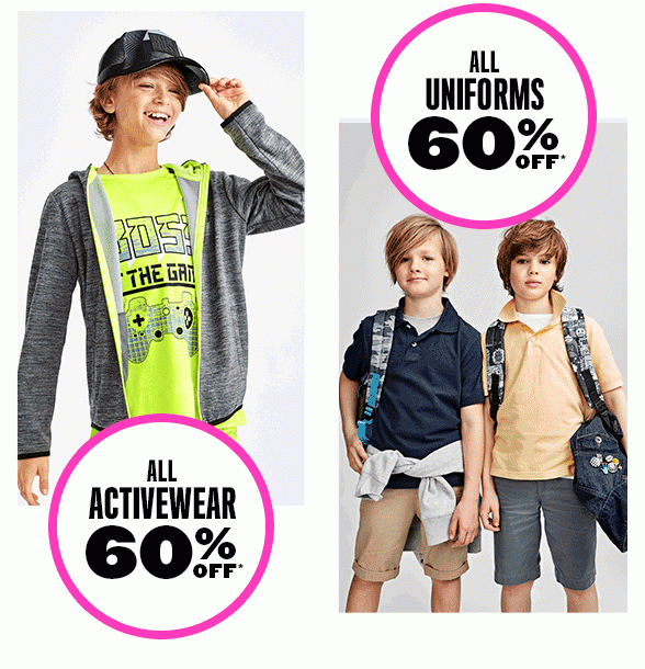 All Activewear & Uniforms 60% Off