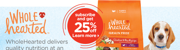 WholeHearted. Subscribe and get 25% off. Learn more. 