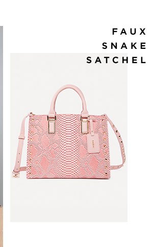 Faux Snake Satchel