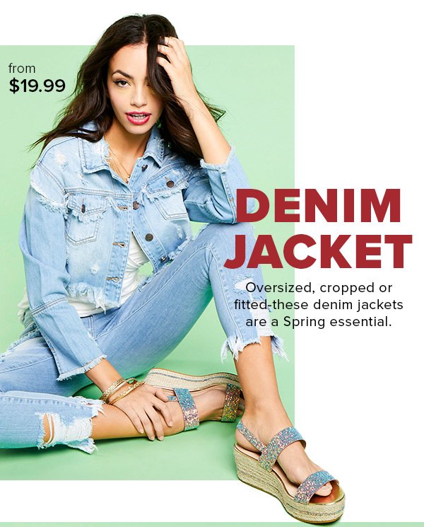 Shop Denim Jackets from $19.99