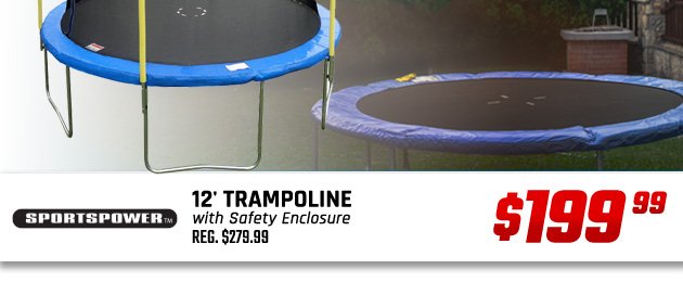 Sportspower 12' Trampoline with Safety Enclosure