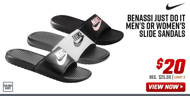 Nike Benassi Just Do It Men's or Women's Slide Sandals