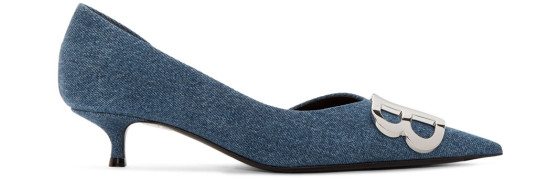 Balenciaga - Blue Denim Bb Heels