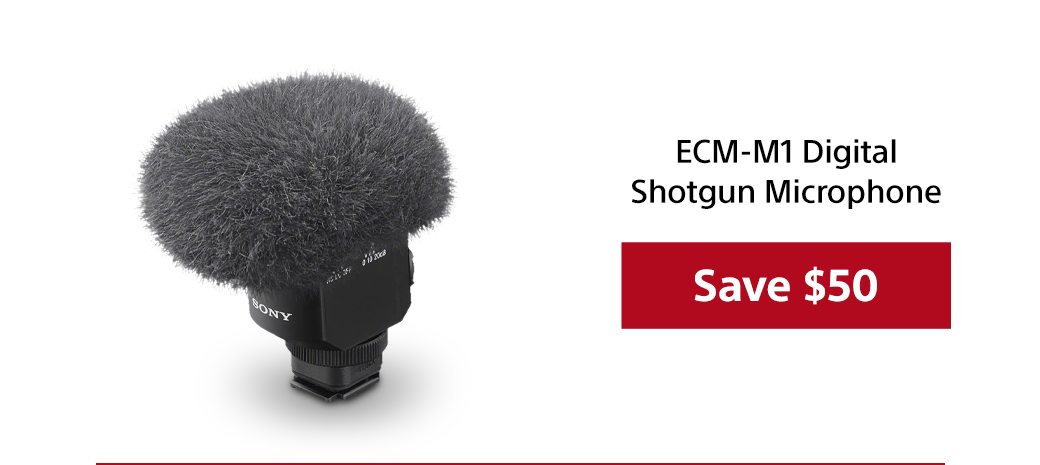 ECM-M1 Digital Shotgun Microphone | Save $50