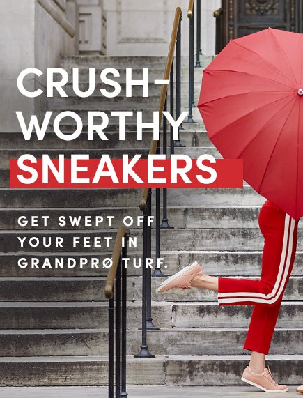 CRUSH-WORTH SNEAKERS | GET SWEPT OFF YOUR FEET IN GRANDPRO TURF.