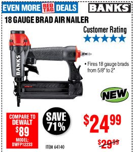 View 18 GAUGE BRAD AIR NAILER