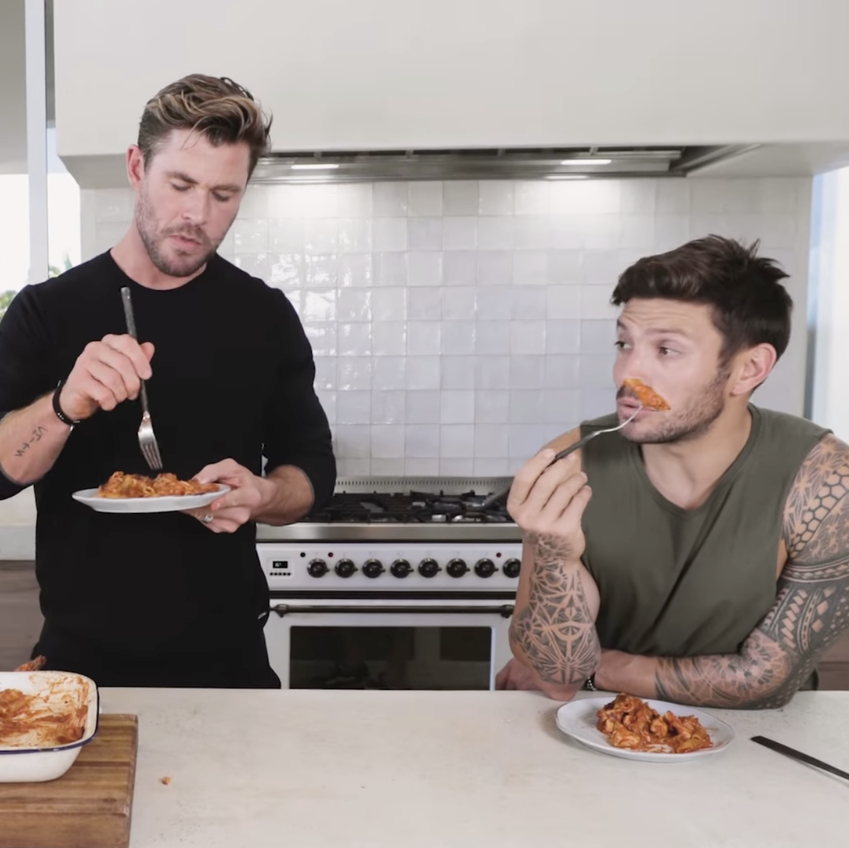 Chris Hemsworth Shared a Protein-Packed Chicken and Pasta Recipe