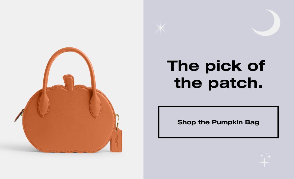 The pick of the patch. SHOP THE PUMPKIN BAG