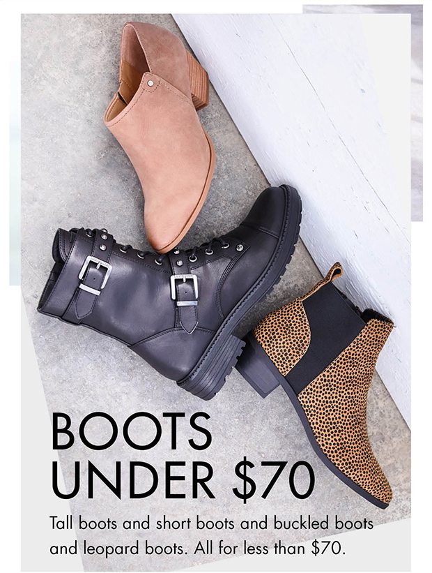 BOOTS UNDER $70