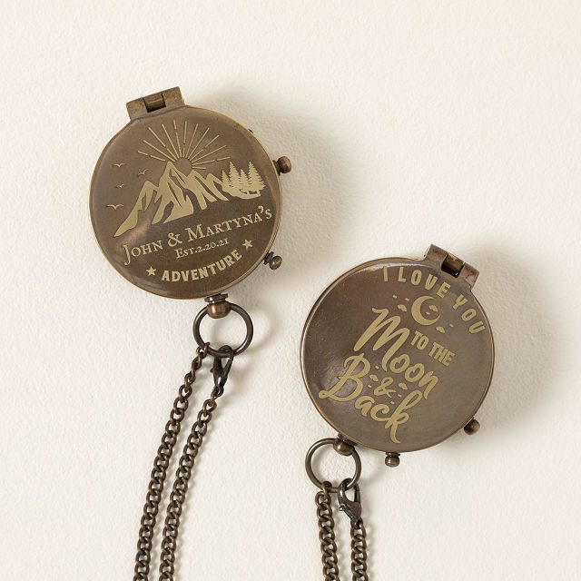 Personalized Engraved Compass