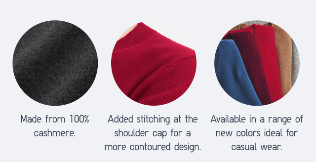 MADE FROM 100% CASHMERE.