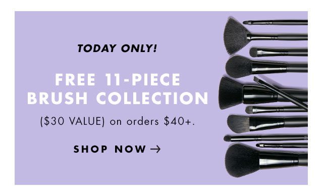 Today Only! Free 11-Piece Brush Collection. Shop Now