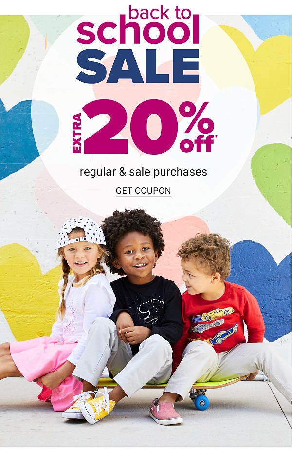 Back to School Sale! Extra 20% off Regular & Sale Purchases - Get Coupon