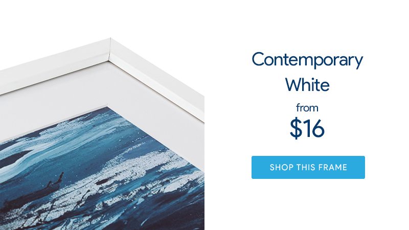 Contemporary White Frame