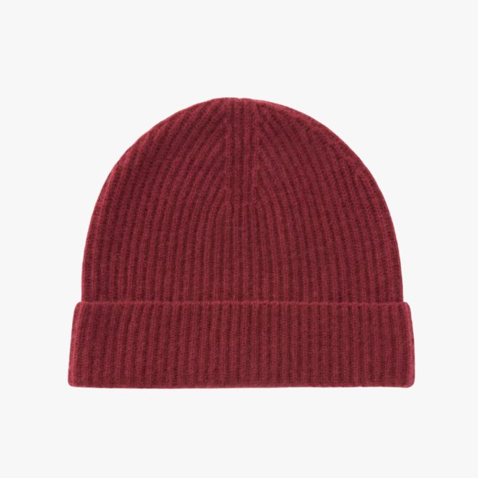 John Lewis Cashmere Beanie, Ruby Wine, £32