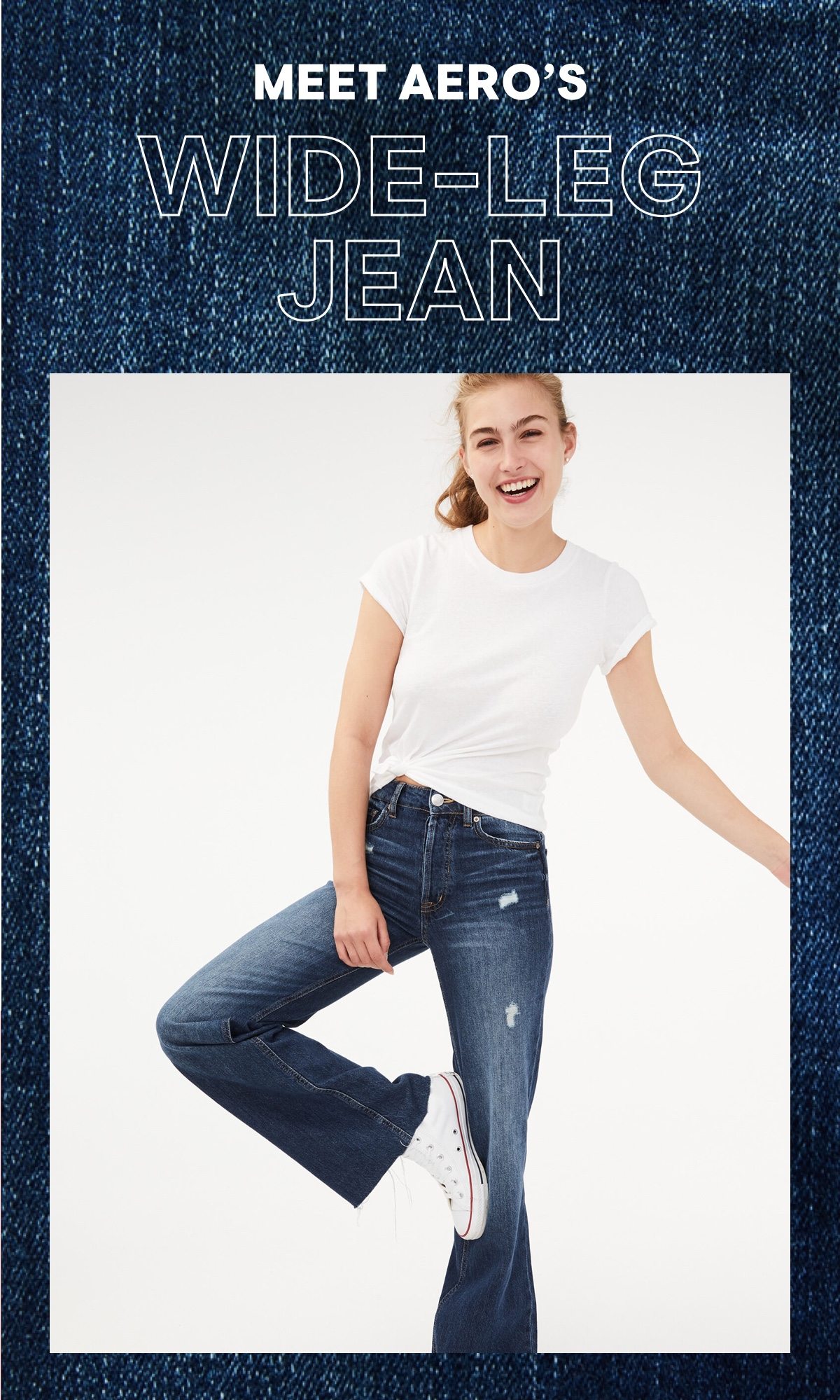 Girls Wide Leg Jean