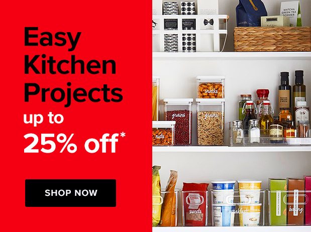 Easy Kitchen Projects up to 25% off