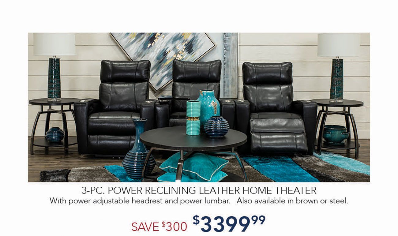 Black-Leather-Reclining-Home-Theater