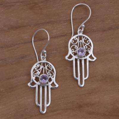 'Hamsa Swirls' Earrings