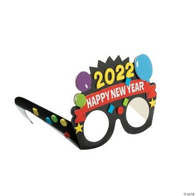 Dated New Year’s Glasses Craft Kit - Makes 12