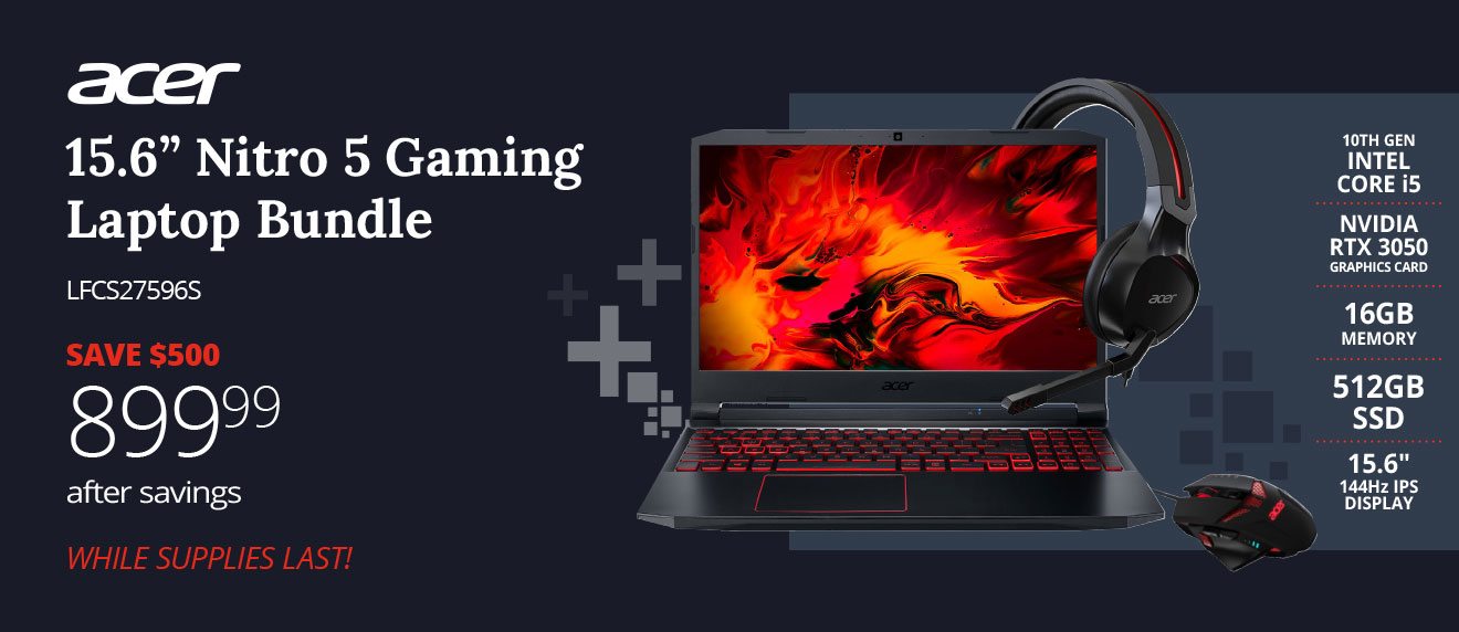 899.99 Acer Gaming bundle