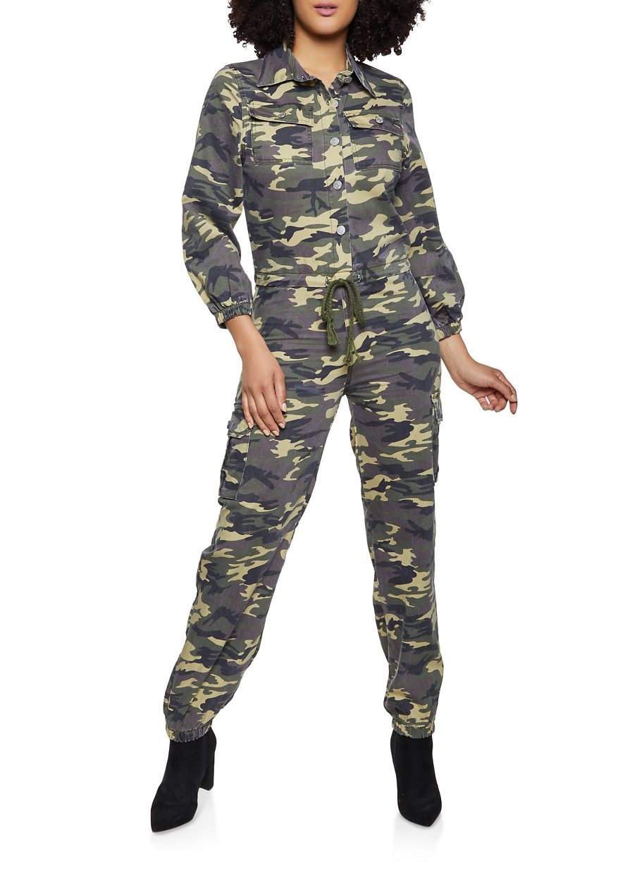 Camo Cargo Jumpsuit