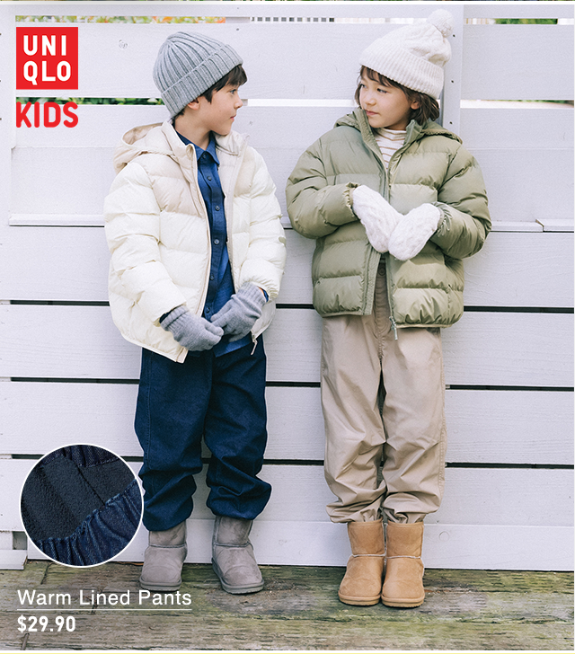 PDP4 - KIDS WARM LINED PANTS