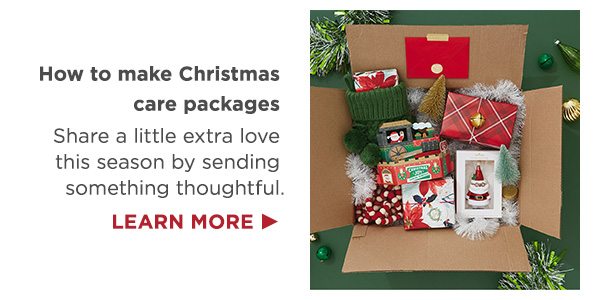 Learn how to make Christmas care packages this holiday season.