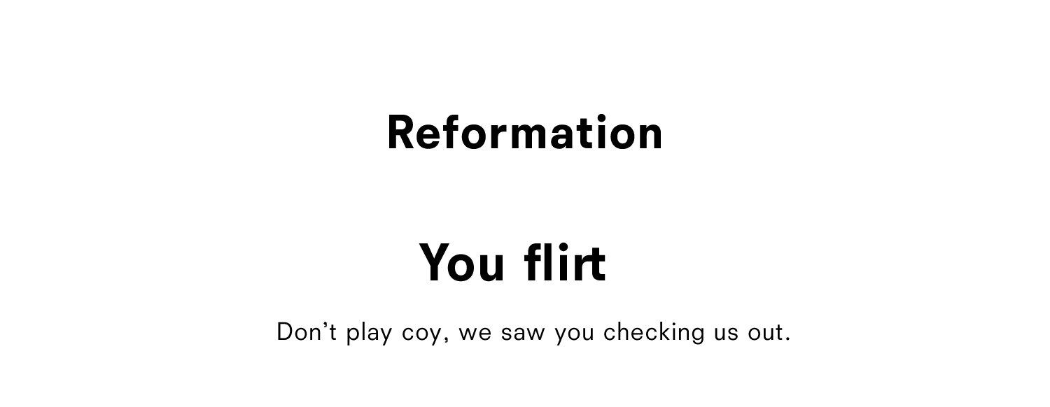 you flirt