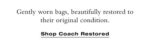 SHOP COACH RESTORED