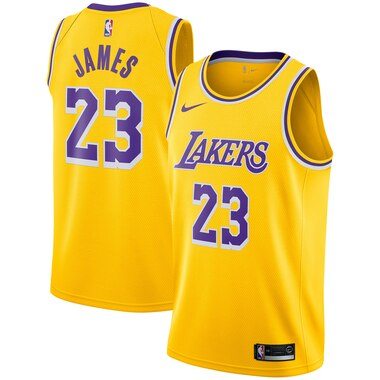 LeBron James Los Angeles Lakers Nike 2018/19 Swingman Jersey Gold - Icon Edition