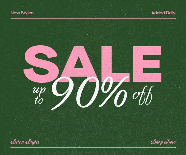 SALE UP TO 90% OFF