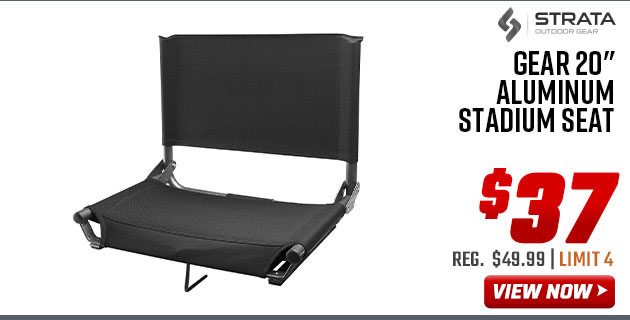 Strata Outdoor Gear 20'' Aluminum Stadium Seat