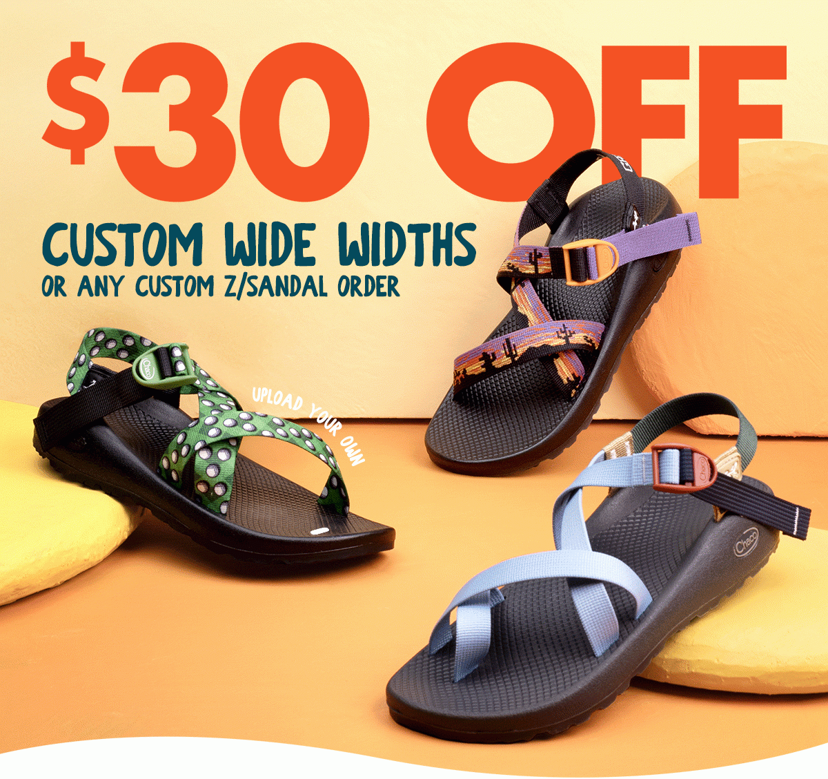 $30 OFF Custom Wide Widths