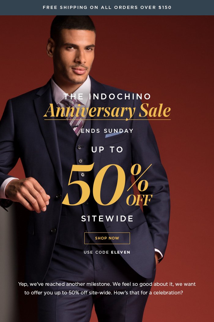 The Indochino Anniversary Sale